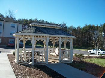 White garden gazebo